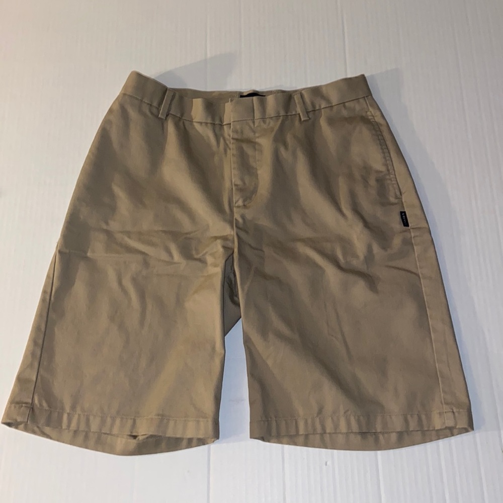 Parker Khaki Size 32 H Flat Front Uniform Shorts